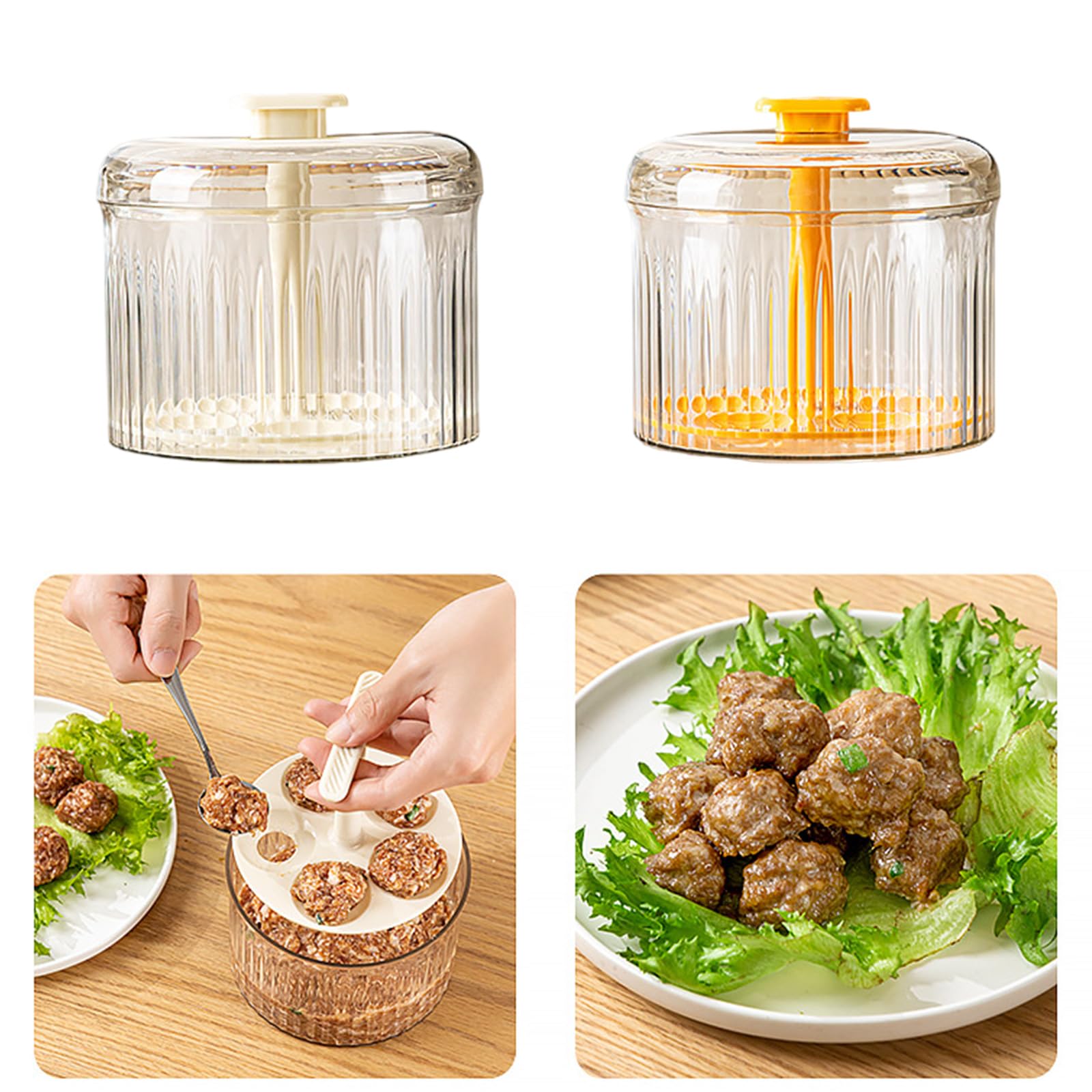 Premium Rice Ball Maker & Meatball Mold - Easy-to-Use Food Processing Tool for Homemade Sushi, Beef Balls, Fish Cakes | Perfect for Meal Prep, Party Snacks & Asian Cuisine Cooking