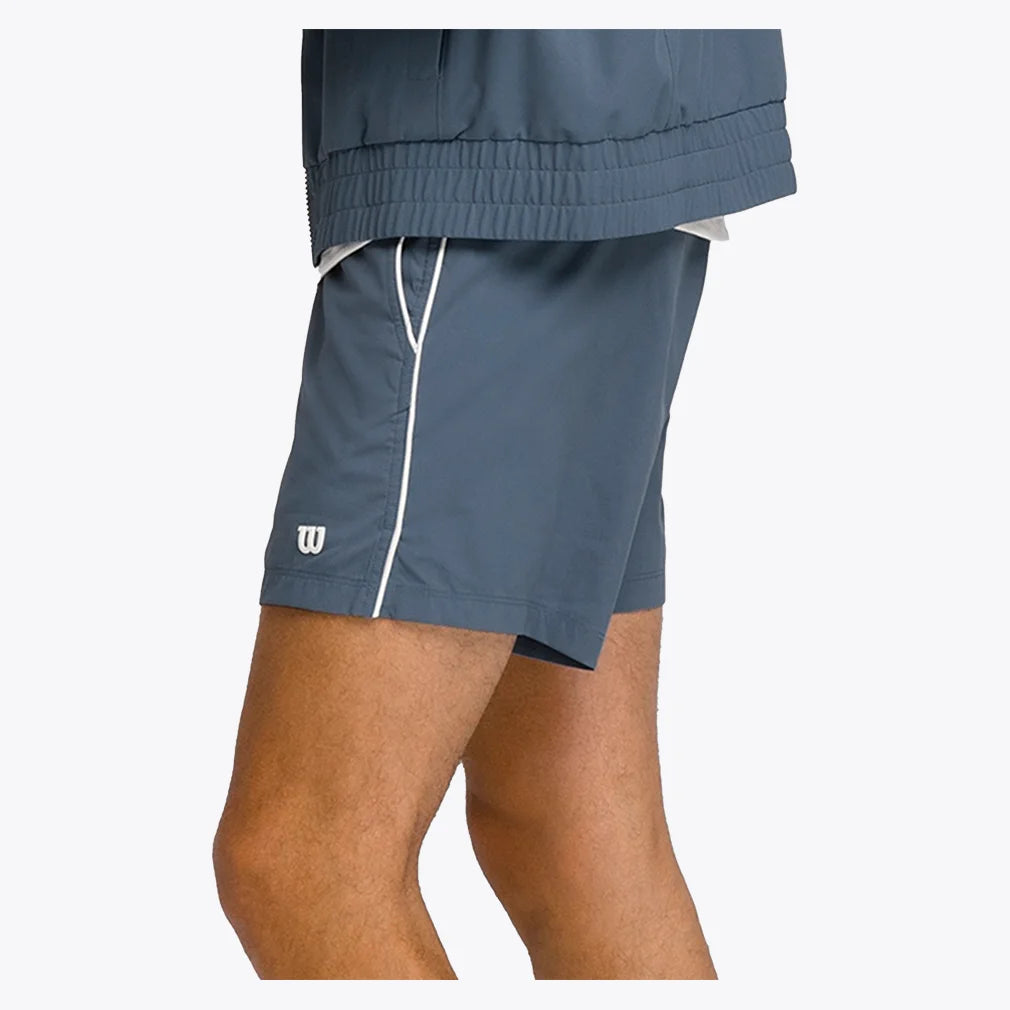 Men's 6-Inch Unlined Volley Tennis Shorts - Breathable Athletic Shorts for Men in Slate Blue | Perfect for Tennis, Running, Gym & Casual Wear