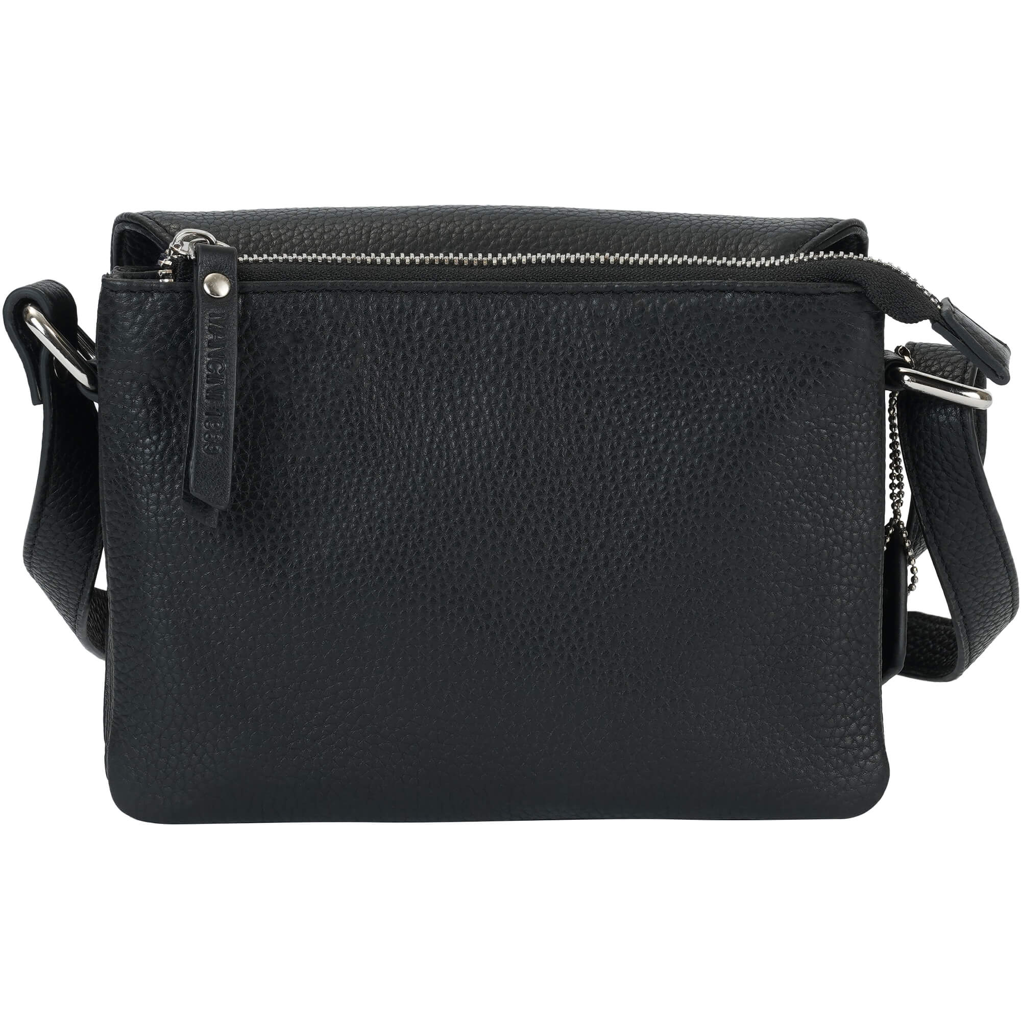 Mancini Pebbled Leather Connie Small Crossbody Handbag for Women - Stylish & Compact Purse for Everyday Use, Travel & Shopping