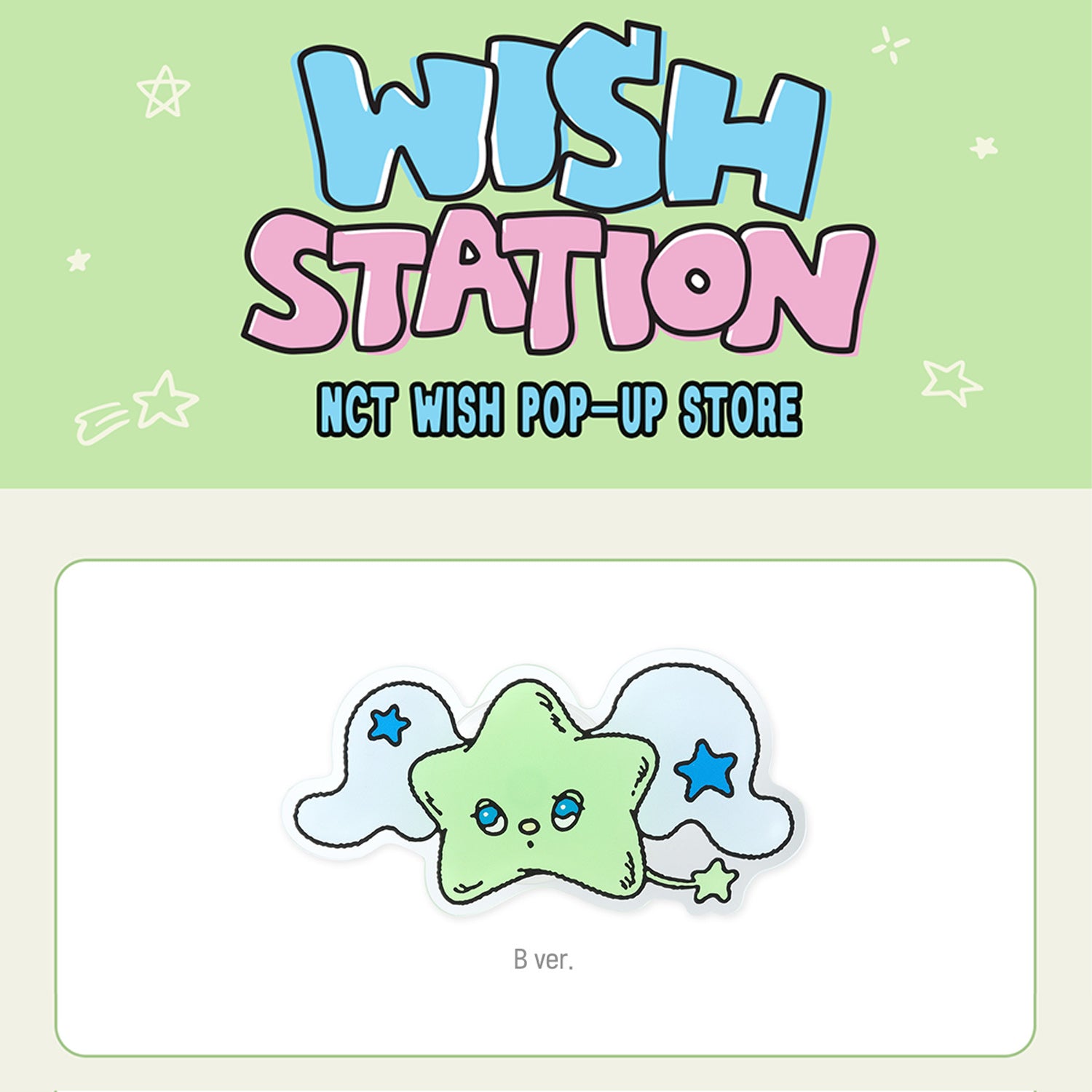 NCT WISH POP UP GRIPTOK 'WISH STATION' Official K-Pop Merchandise - Phone Grip Stand for Fans & Collectors | Perfect for Concerts, Selfies, and Daily Use