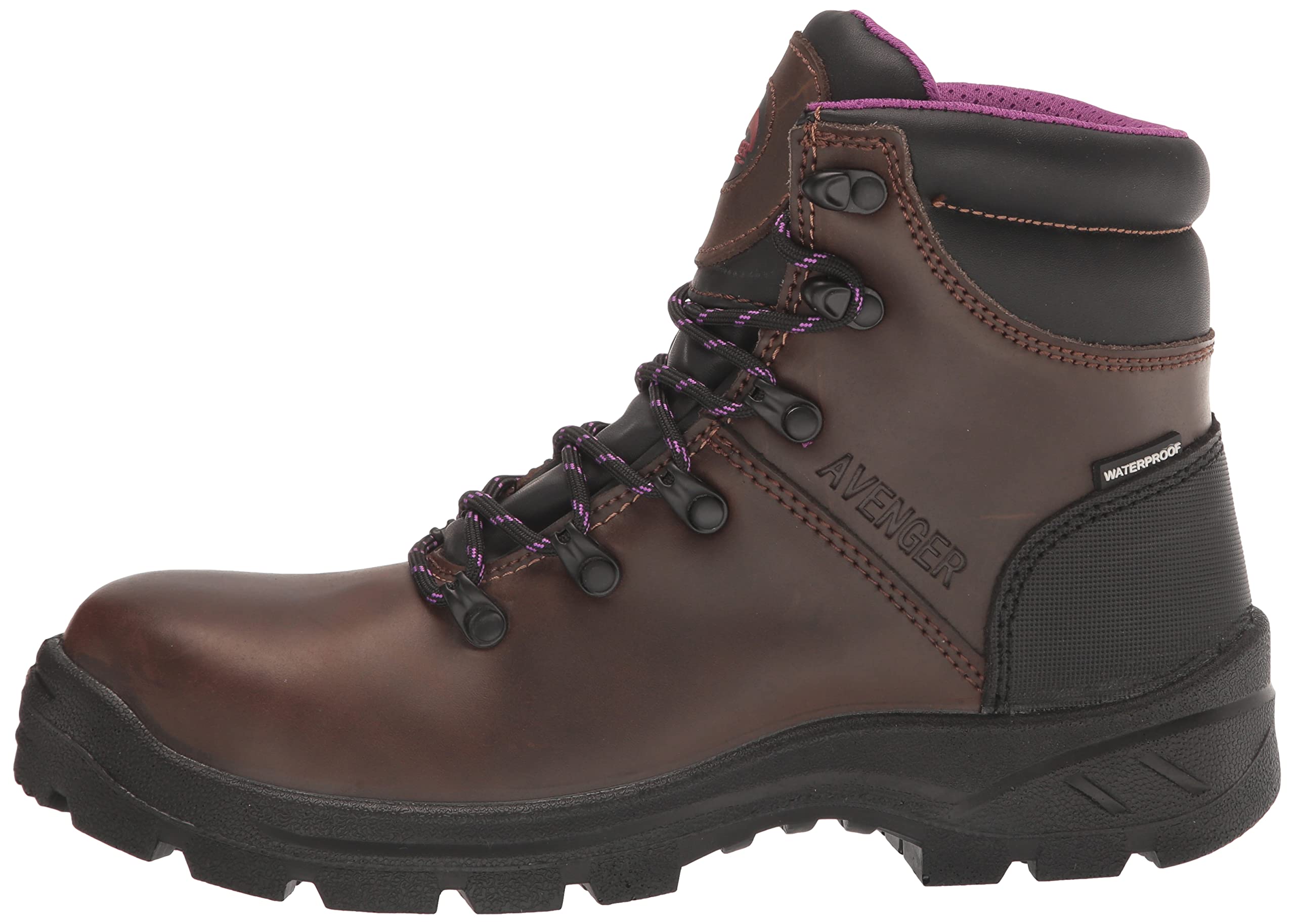 Avenger Women's Work Boots - Medium Size Steel Toe Construction Boots for Safety & Comfort - Ideal for Construction, Landscaping, and Heavy Duty Work