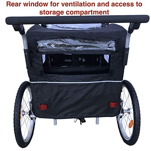 Booyah Strollers II - Convertible Baby Bike Trailer & Stroller for Toddlers | Lightweight, Durable & Safe | Perfect for Outdoor Adventures, Jogging & Family Walks