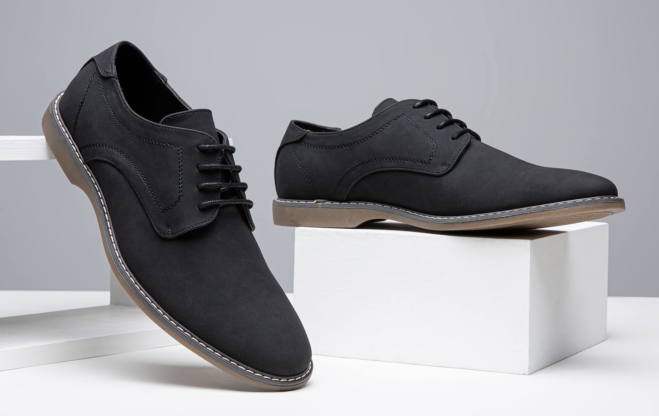 Jousen Men's Retro Business Casual Dress Shoes - Classic Oxford Shoes for Formal & Office Wear - Perfect for Weddings, Business Meetings & Special Occasions
