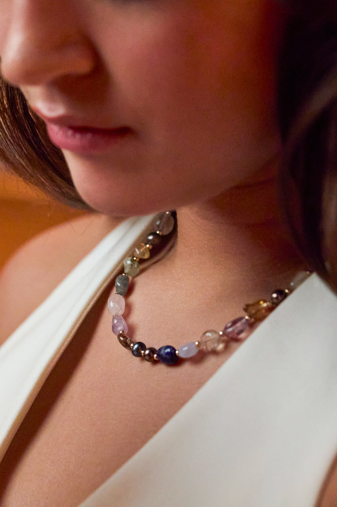Stylish Multi Beaded T Bar Necklace for Women - Elegant Layered Jewelry for Everyday Wear, Date Night & Special Occasions