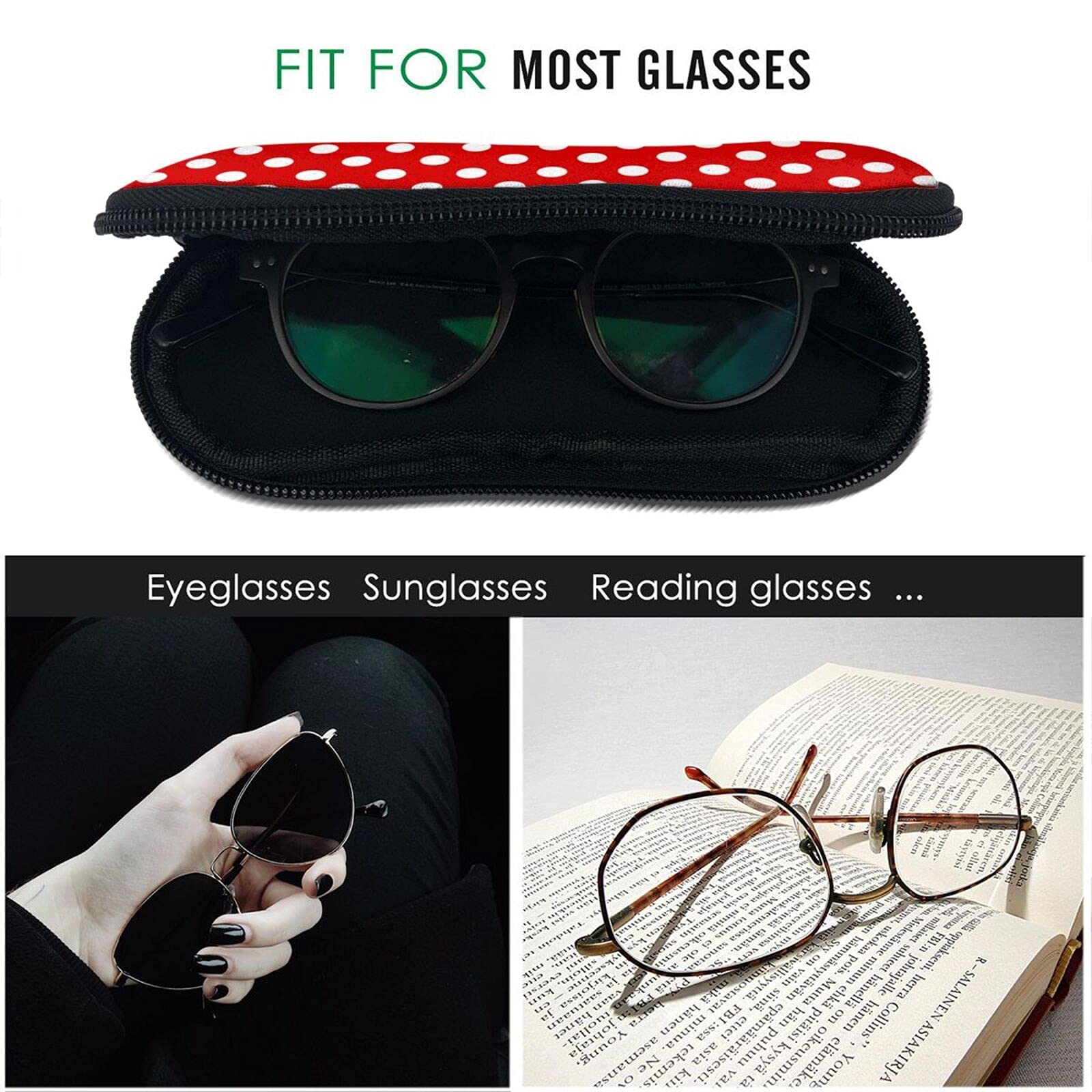 Stylish Soft Sunglasses Case with Belt Clip - Portable Travel Eyeglass Pouch for Women & Men | Perfect for Outdoor Activities, Travel, and Daily Protection