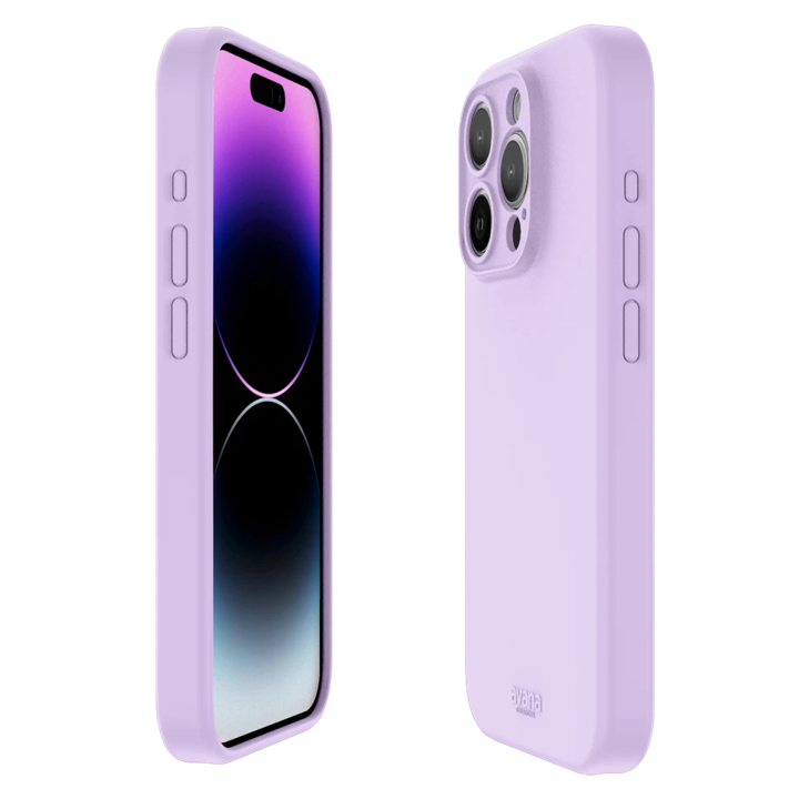 Avana Velvet Magnetic Case for iPhone 15 Pro Lavender - Premium Soft Touch Protection for Everyday Use & Special Occasions
