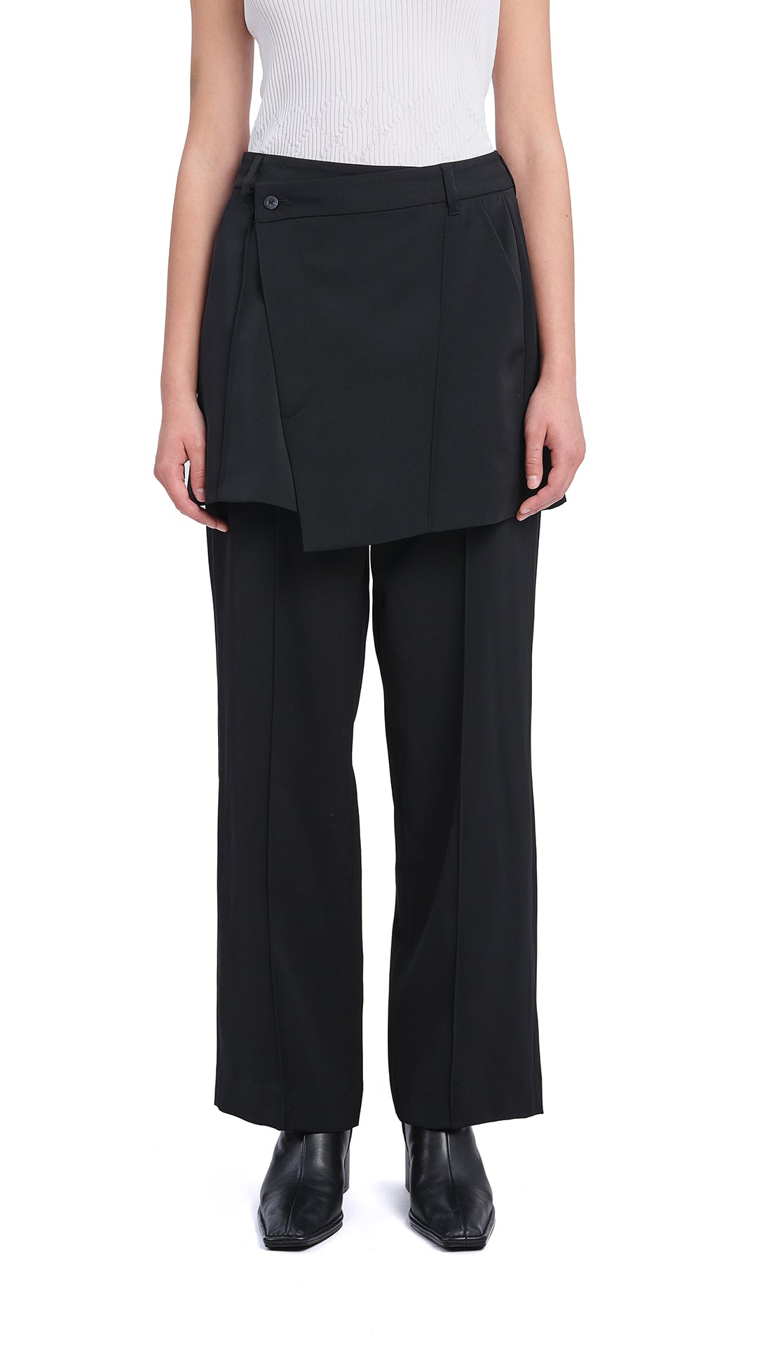 2 in 1 Straight Fit Pants for Men & Women - Comfortable Stretch Work Pants with Belt Loops - Perfect for Office, Travel & Casual Wear