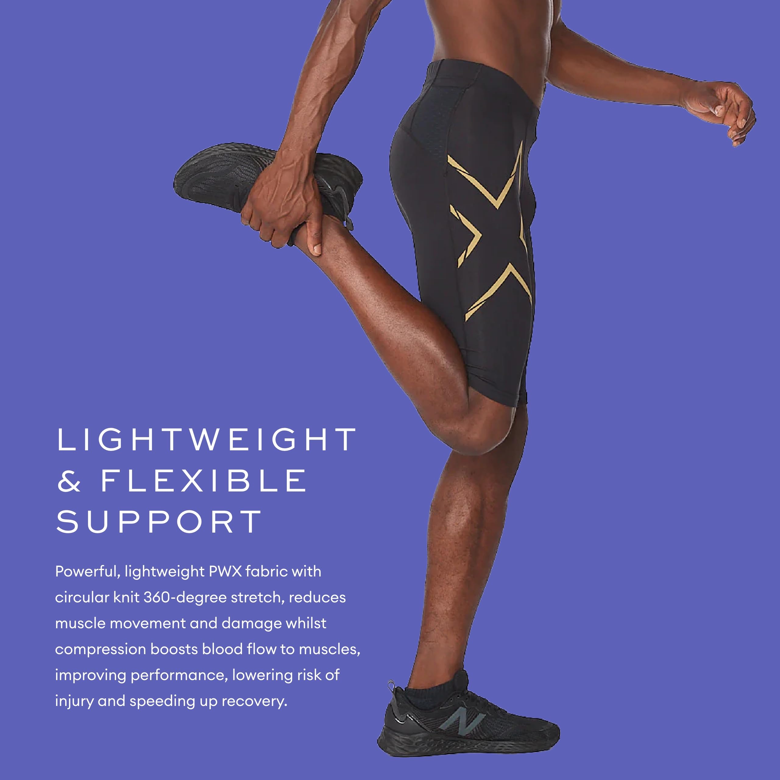 2XU Men's Light Speed Compression Shorts for Running, Cycling & Workout - High-Performance Athletic Shorts for Active Sports & Training