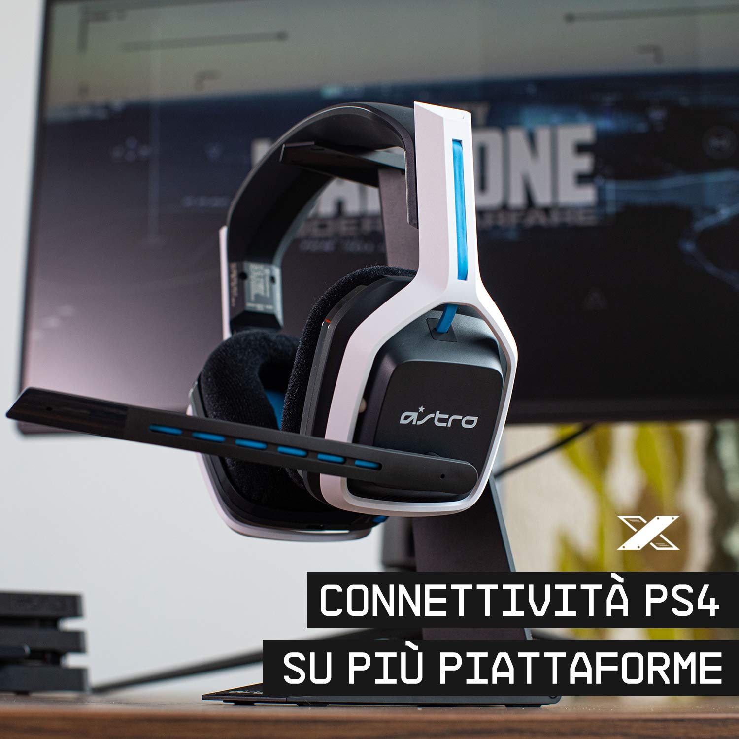 ASTRO Gaming A20 Wireless Gaming Headset Gen 2 - Lightweight & Durable, Flip-to-Mute Mic, 15+ Hour Battery Life, 15m Wireless Range - Compatible with PS5, PS4, PC & Mac - Multicolor - Perfect for Competitive Gaming & Long Streaming Sessions