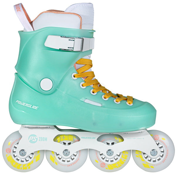 Powerslide Zoom 80 Inline Skates - Baby Blue | Adjustable Roller Skates for Kids & Beginners | Perfect for Outdoor Fun, Park Rides & Family Activities