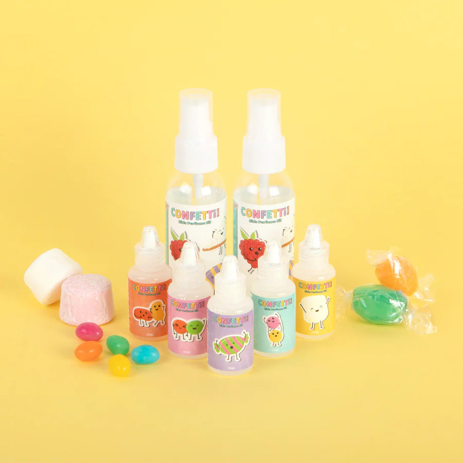 Confetti Blue Candy Scented Perfume Making Kit for Kids & Teens - DIY Fragrance Craft Set with Sweet Aromas, Perfect for Birthday Parties, Gifts & Creative Play