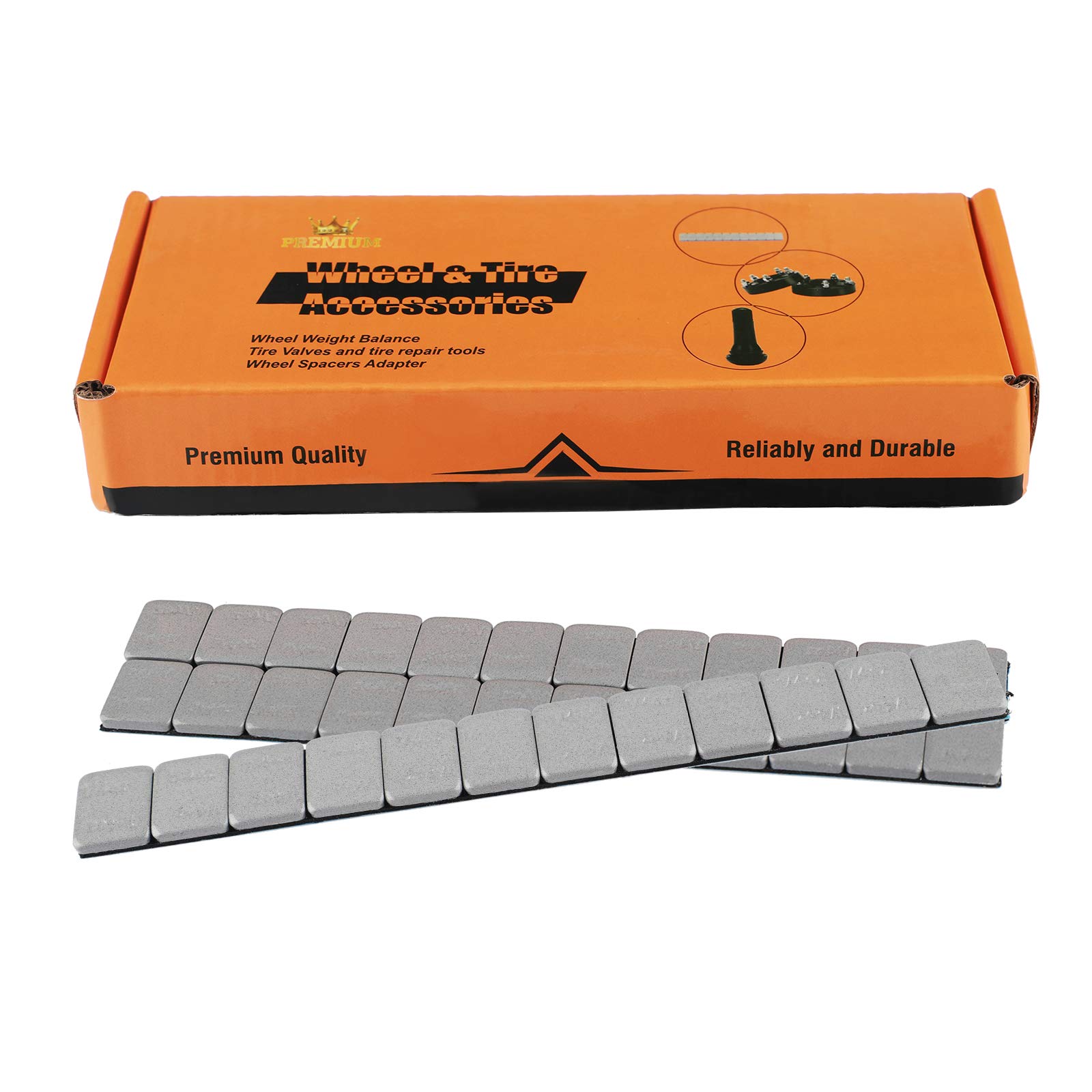1/4 Oz Stick-On Wheel Weights (288pcs, 72oz per Box) - Gray Adhesive Backed Tire Balancing Weights for Cars, Trucks, SUVs & Motorcycles - Perfect for DIY Tire Balancing and Smooth Rides