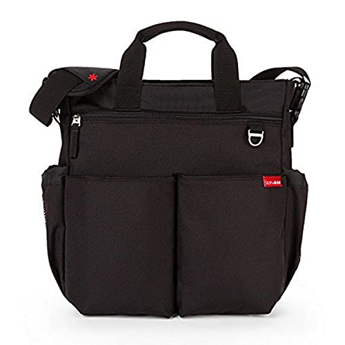 Skip Hop Diaper Bag - Stylish & Functional Baby Tote with Changing Pad & Stroller Straps | Perfect for Moms on the Go, Travel & Everyday Use (Black)