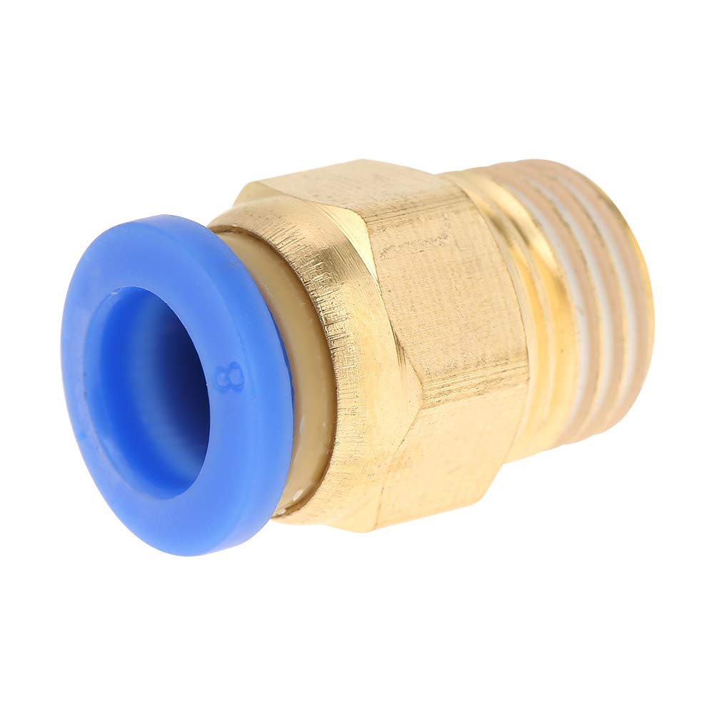 Pneumatic Quick Connector - Straight Push Air Fittings for Air Tools | High-Quality Air Line Connectors for Compressors, Pneumatic Systems & DIY Projects