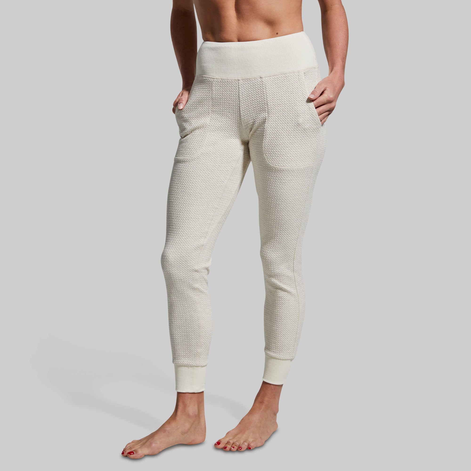 Women's Cloud Jogger - Ultra Soft Lightweight Jogging Pants (Heather Oatmeal) | Perfect for Yoga, Running & Lounge Wear