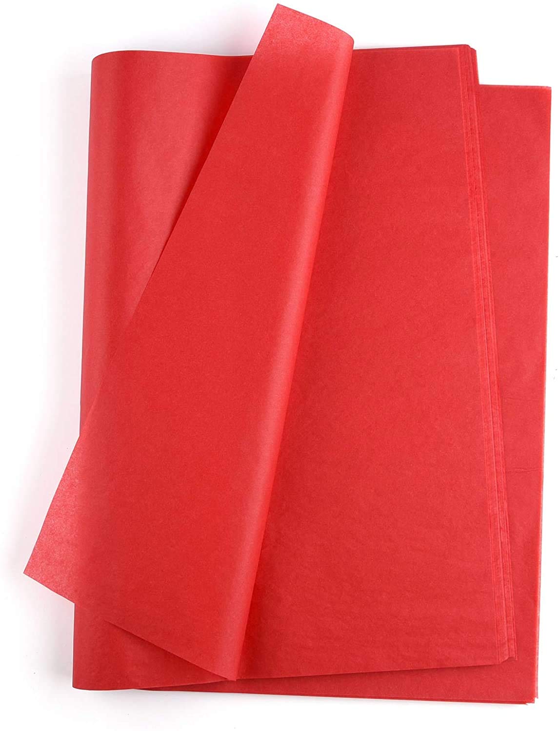 Eco-Friendly Sarras Red Multi-Purpose Wrapping Paper - 30 Sheets (20x26 Inches) | Perfect for Gift Wrapping, DIY Crafts, Flower Making, Shipping Clothes & Candle Packaging | Ideal for Christmas, Birthdays, Weddings & Home Decor Projects