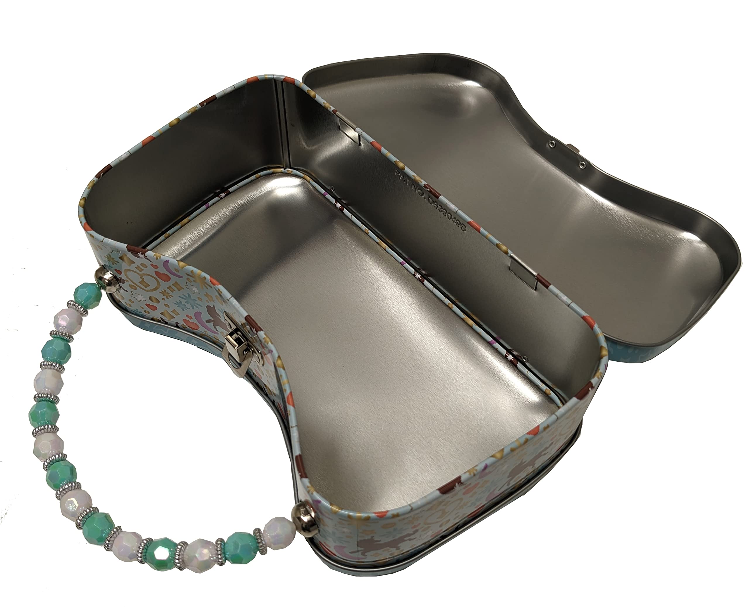 Afro Unicorn Beaded Handle Purse Tin - Stylish and Unique Handbag for Women, Perfect for Parties, Events, and Everyday Use