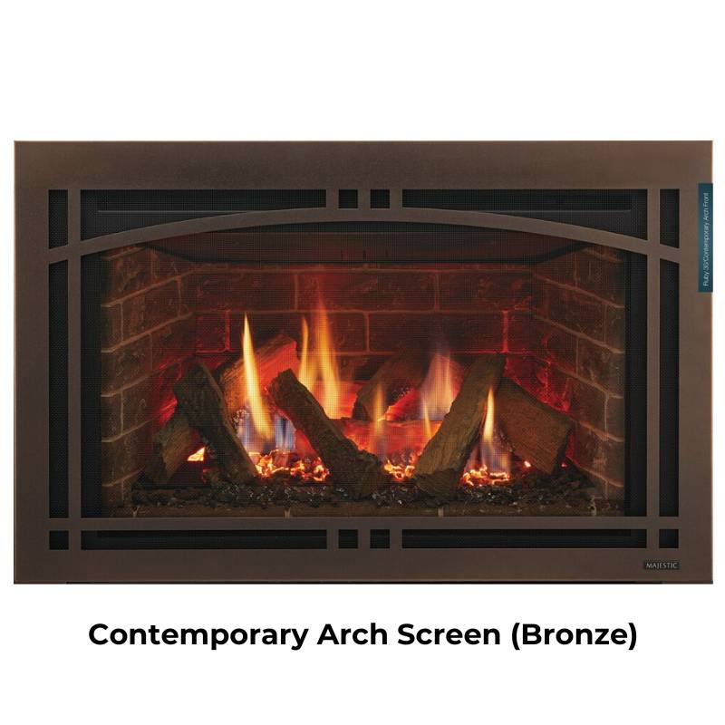 Majestic RUBY35 Direct Vent Gas Fireplace Insert - 35,000 BTU, Efficient Heating for Living Rooms & Bedrooms | Cozy & Stylish Home Heating Solution