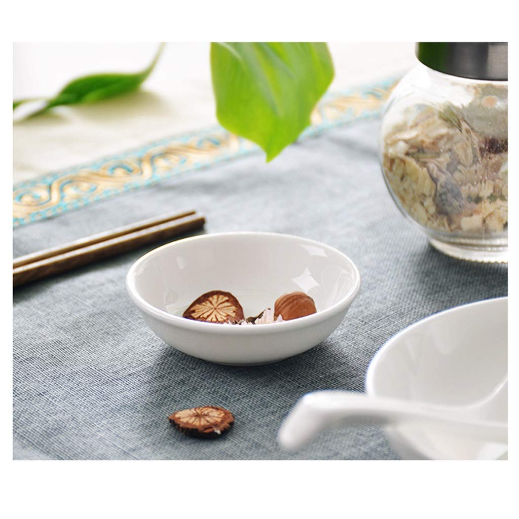 10-Piece Ceramic Appetizer Plates Set - 3-Inch & 4-Inch Ramekins for Dips, Sauces, Spices | Perfect for Party Serving, Tomato Sauce, Vinegar, Sugar & Salt | Ideal for Dinner Parties, Appetizers & Home Entertaining