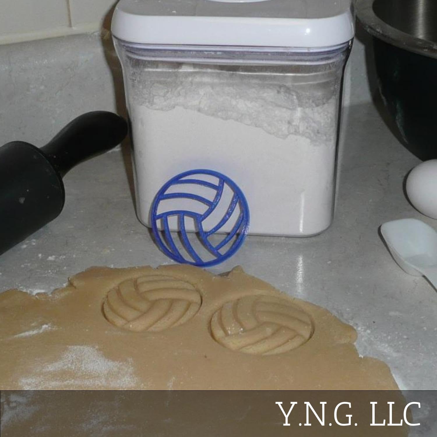 Premium Volleyball Sport Cookie Cutter Set - Small Detailed Metal Baking Tool - Made in USA (PR270) - Perfect for Sports Themed Cookies, Birthday Parties & Team Events