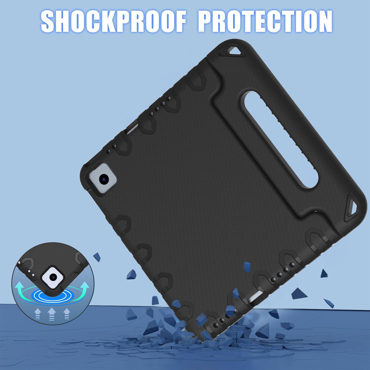 BMOUO Shockproof Kids Case for iPad Air 11-inch M3 (2025) & M2 (2024), iPad Air 5th Gen (2022) & 4th Gen (2020) 10.9