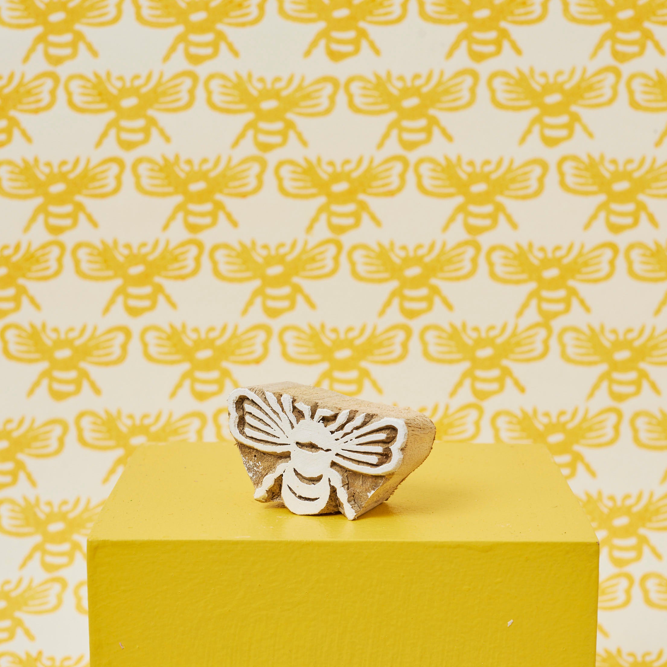 Natural Wooden Block Bee Toy - Eco-Friendly Wooden Bee Puzzle for Kids - Perfect for Early Learning, Montessori Play & Sensory Development