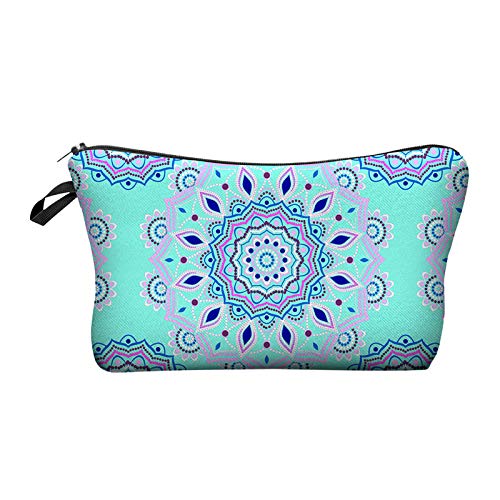 Portable Flower Cosmetic Bag for Women - Travel Makeup Organizer with Beauty Tools - Perfect for Airplane & On-the-Go Touch Ups
