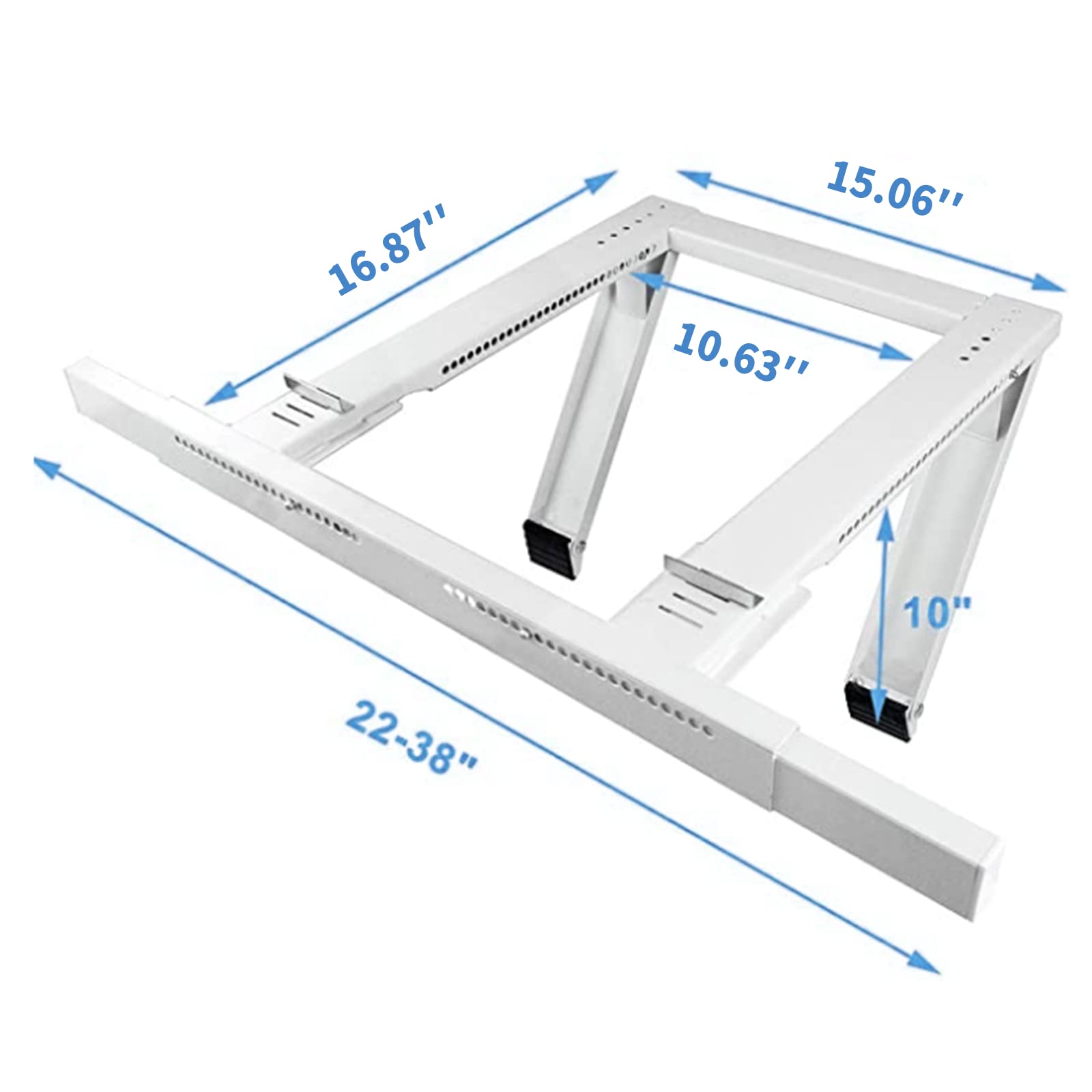 Qualward Heavy Duty Window AC Bracket - No Drilling Installation, Supports Up to 200 lbs - Perfect for Securing Air Conditioners in Apartments and Rental Homes