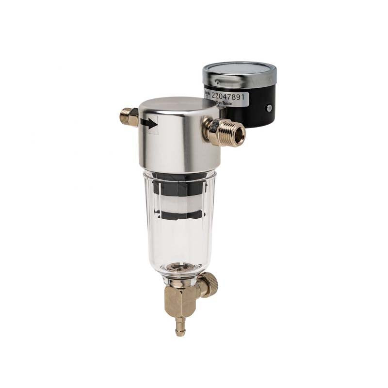 Moisture Trap with Gauge (Replacement for Older IS800 Model) - Ideal for Air Compressors, HVAC Systems, and Pneumatic Tools