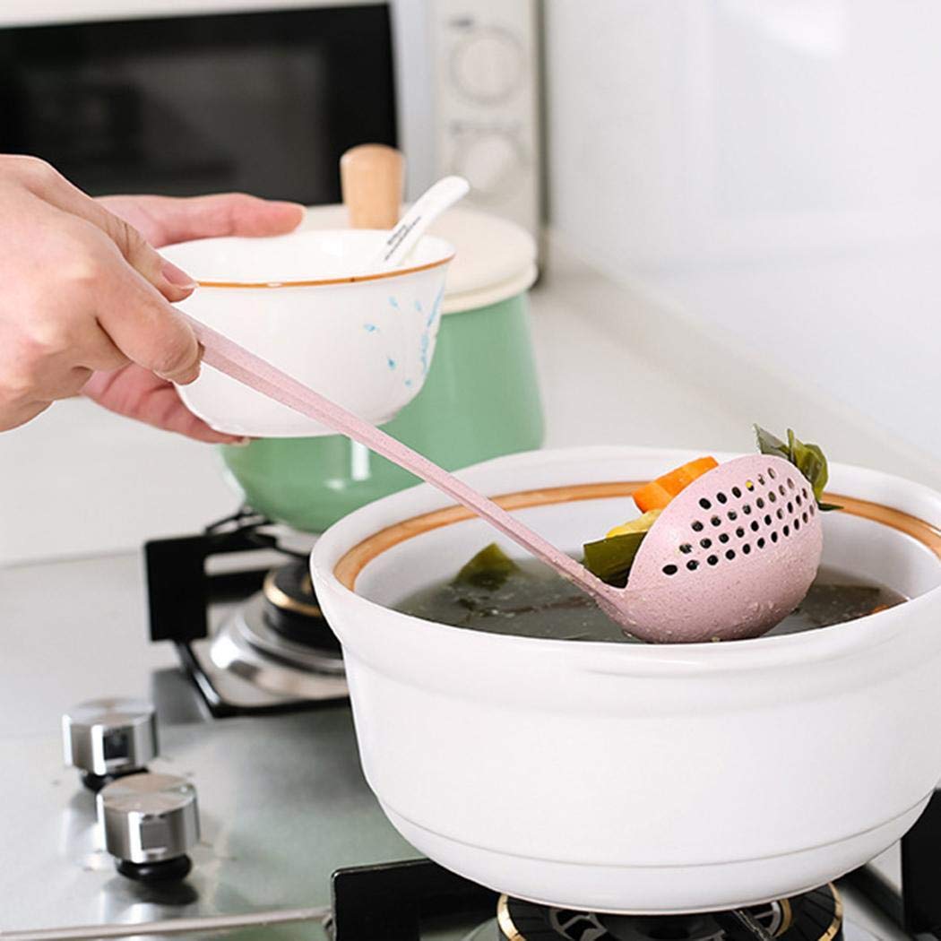 Flowop 2-in-1 Soup Ladle with Built-in Colander - Stainless Steel Kitchen Utensil for Serving Soups, Stews, and Pasta - Perfect for Home Cooking, Restaurants, and Catering Events