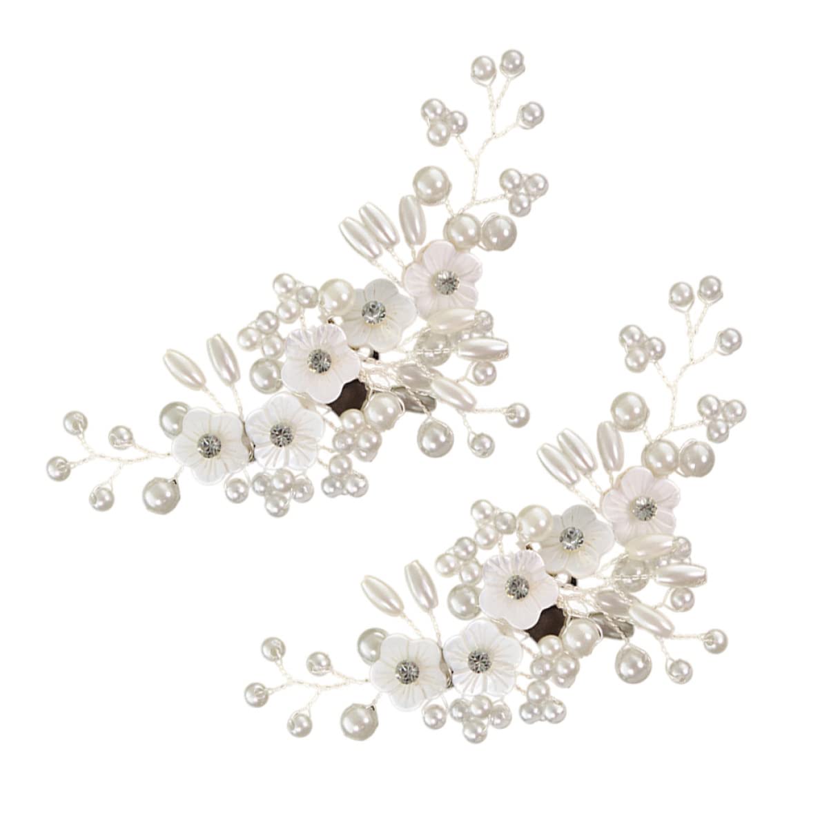 2pcs Pearl Shoe Clips - Elegant Bridal Shoe Buckles for Wedding Shoes, Decorative Shoe Accessories for Women | Perfect for Weddings, Proms & Special Occasions