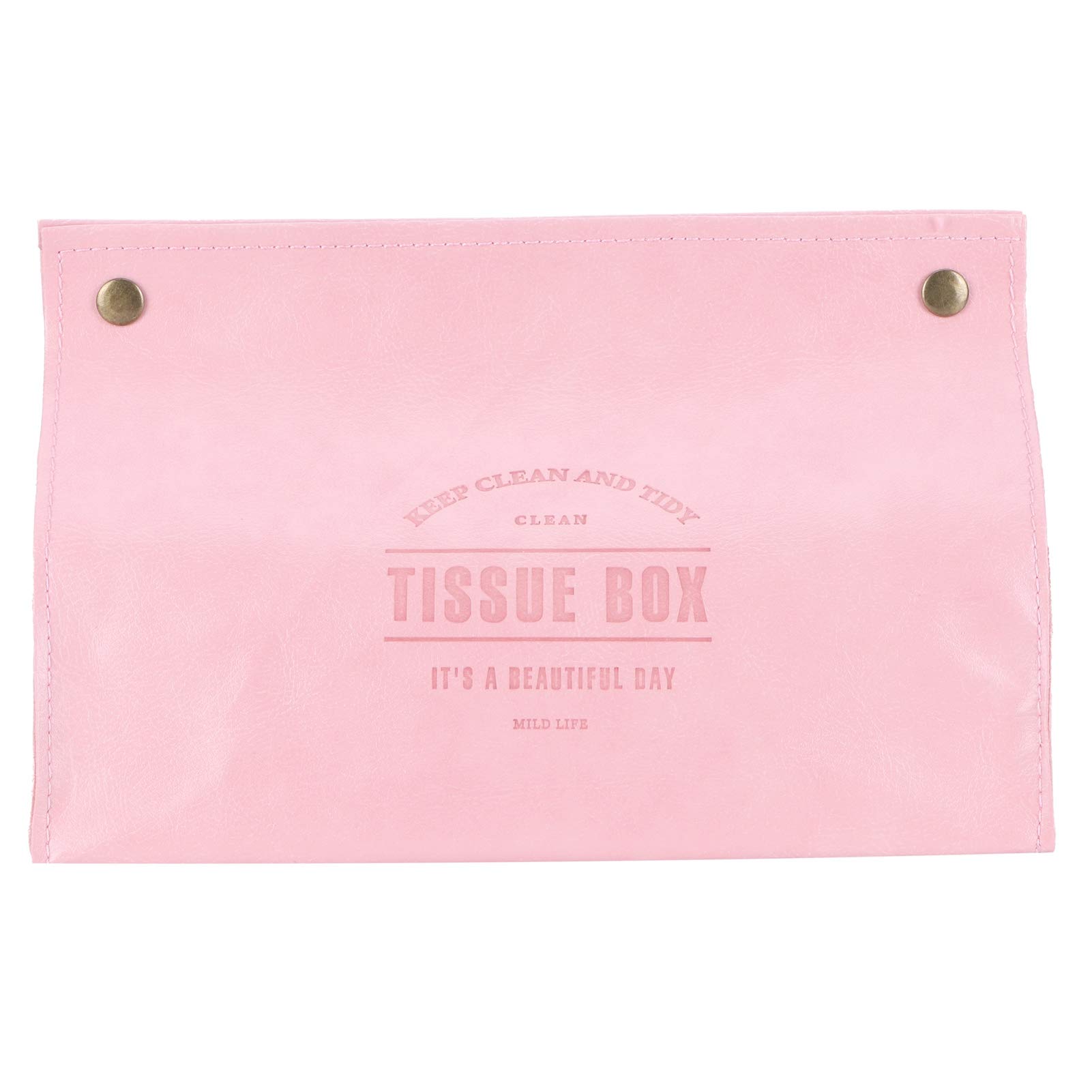 Premium PU Leather Tissue Box Holder - 7.9