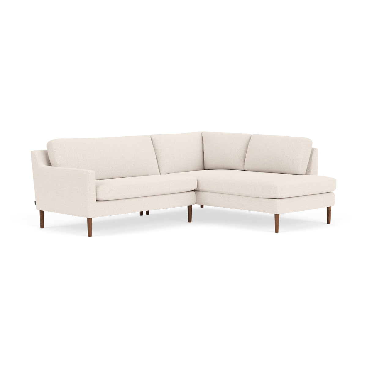 Astha Boucle Right Corner Sofa - Modern L-Shaped Sectional Couch for Living Room, Lounge & Small Spaces | Soft Upholstery, Comfortable Seating, Stylish Home Decor
