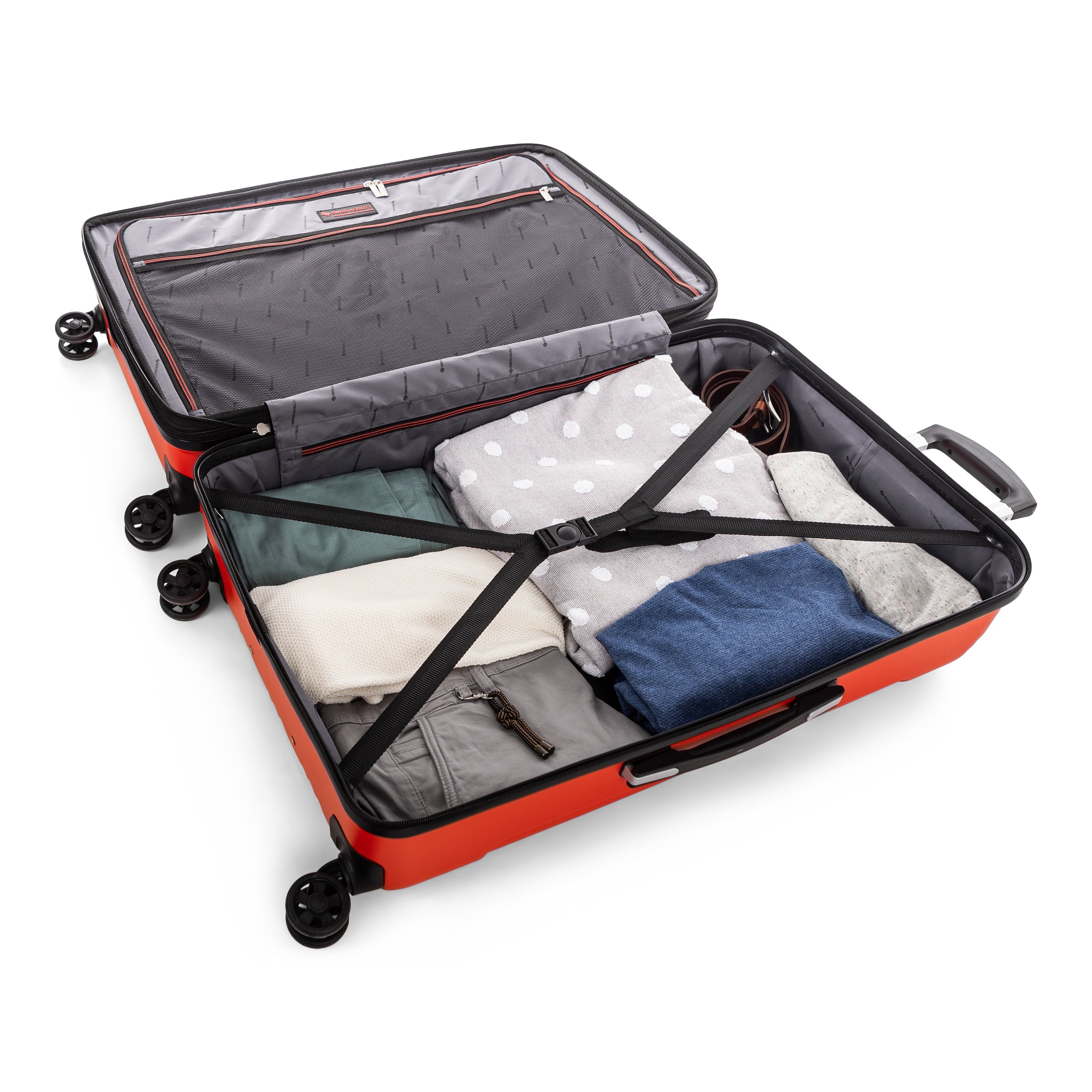Swiss Mobility PVG Check In Large Luggage - Lightweight Durable Suitcase for Travel - Perfect for Airports, Business Trips & Vacations