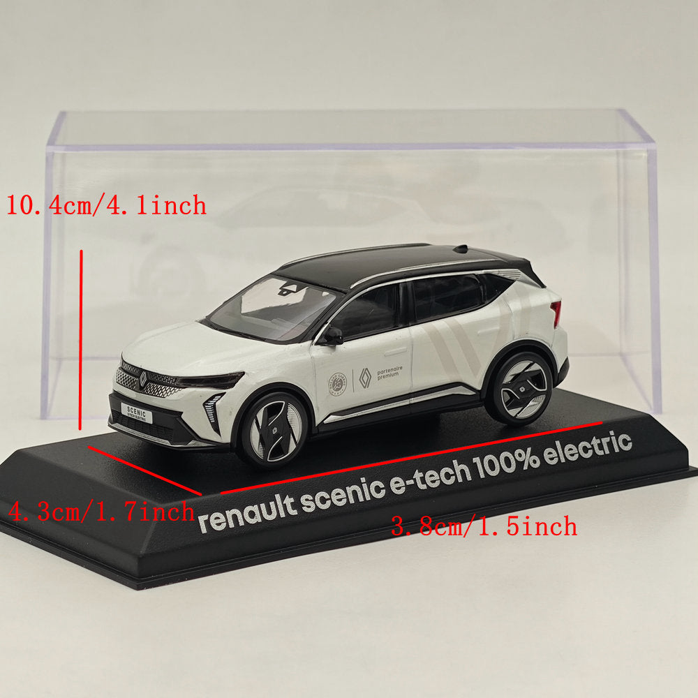 1/43 Scale Norev Renault Scenic E-Tech 100% Electric Premium Diecast Model Car - Collectible Vehicle for Display, Gift & Electric Car Enthusiasts