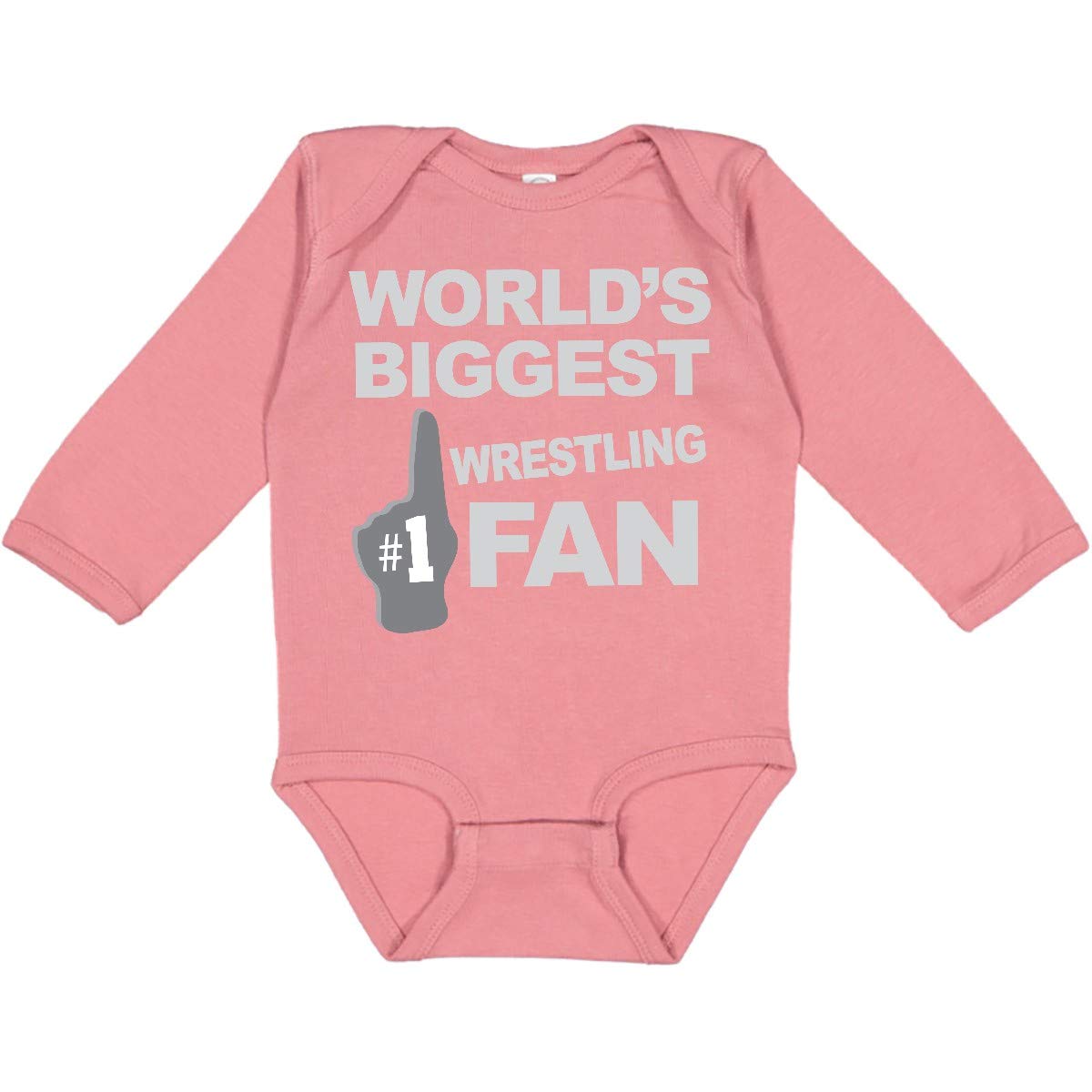 Inktastic Wrestling Fan Sports Long Sleeve Creeper - Comfortable Athletic Shirt for Wrestling Enthusiasts - Perfect for Training, Matches, and Fan Events