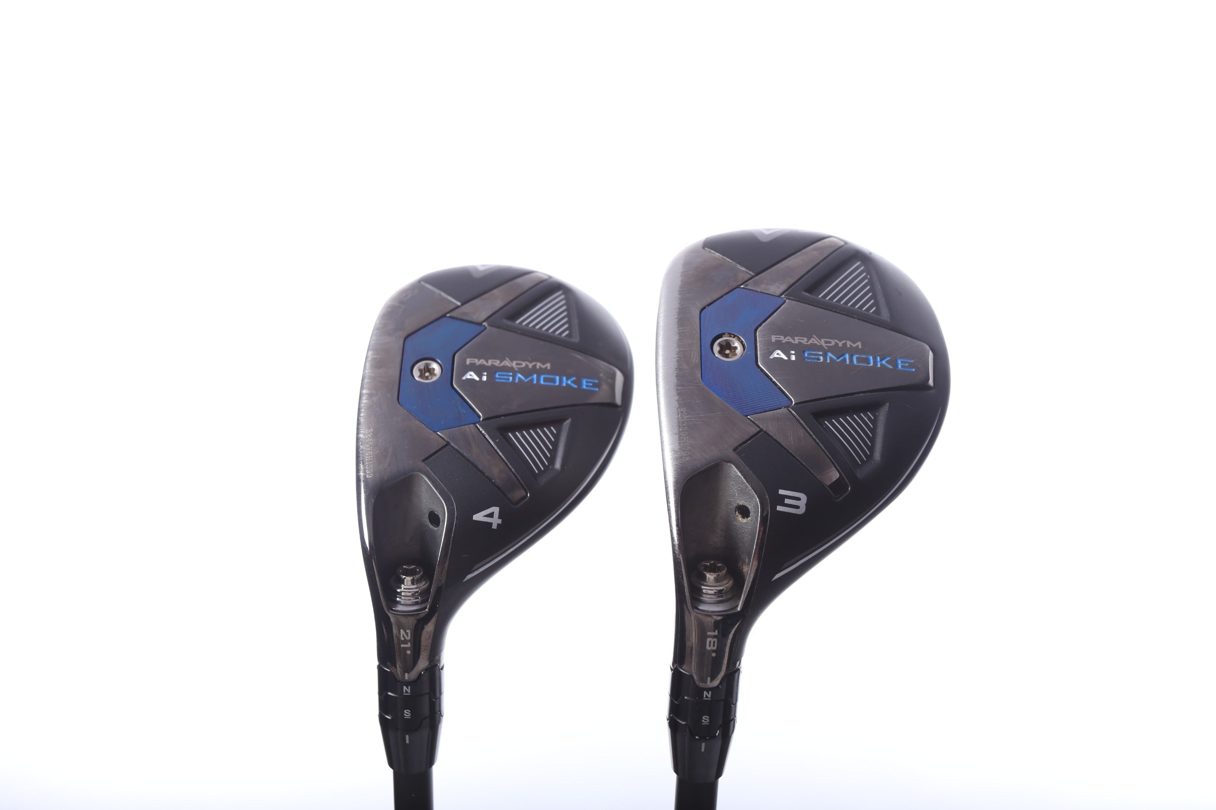 Used Callaway Paradym Ai Smoke Hybrid Golf Club Set - Left Handed 3 & 4H Stiff Flex | Perfect for Left-Handed Golfers & Driving Range Practice