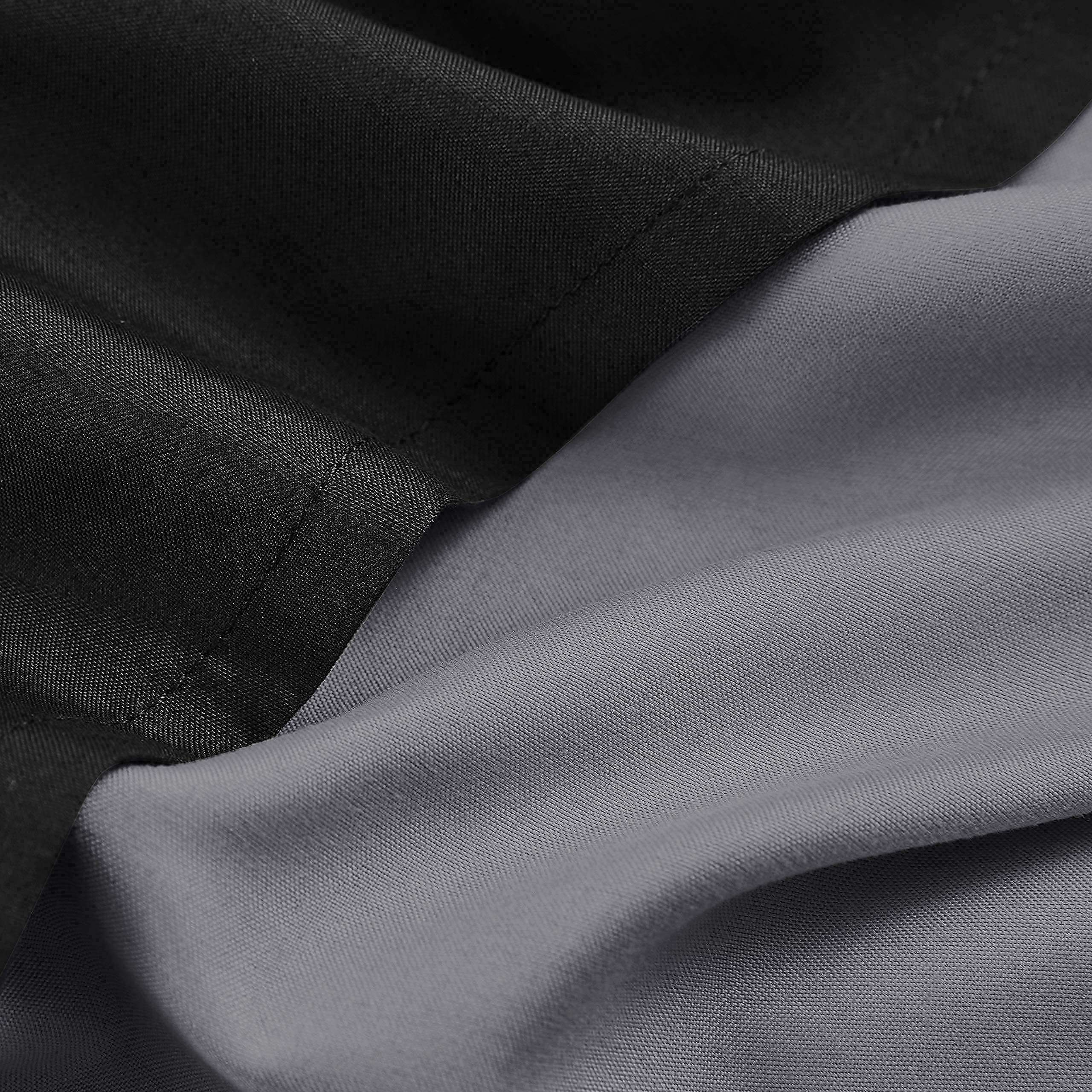 Black Microfiber Reversible Comforter Set for Boys - Lightweight Breathable Dorm Bedding with 2 Pillowcases | Perfect for Back to School & College Dorm Room Decor