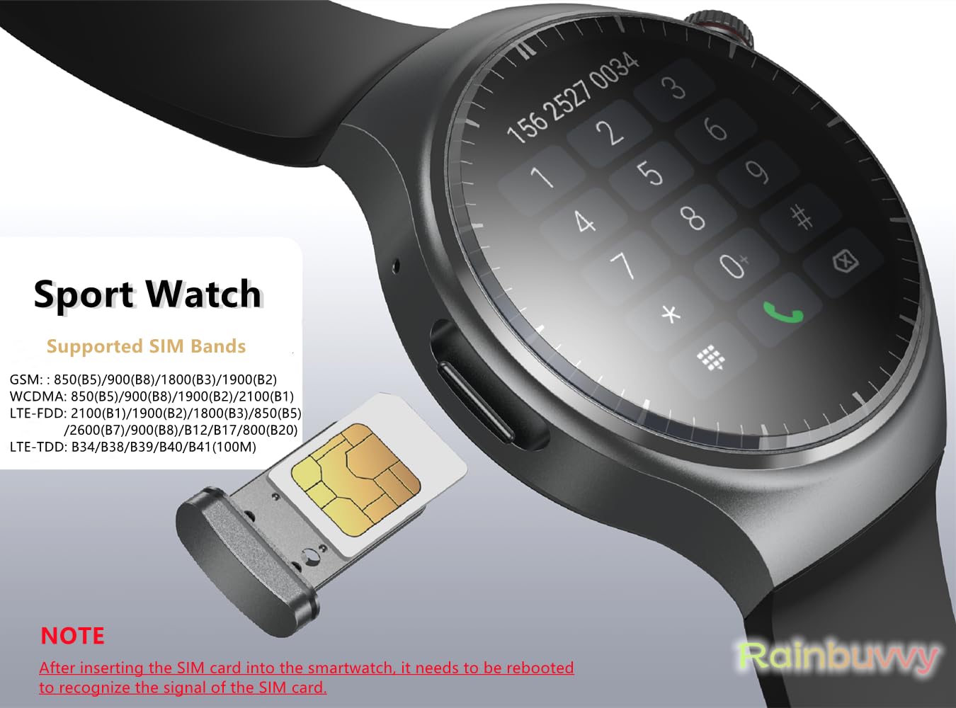4G Smart Watch for Men - 1.43