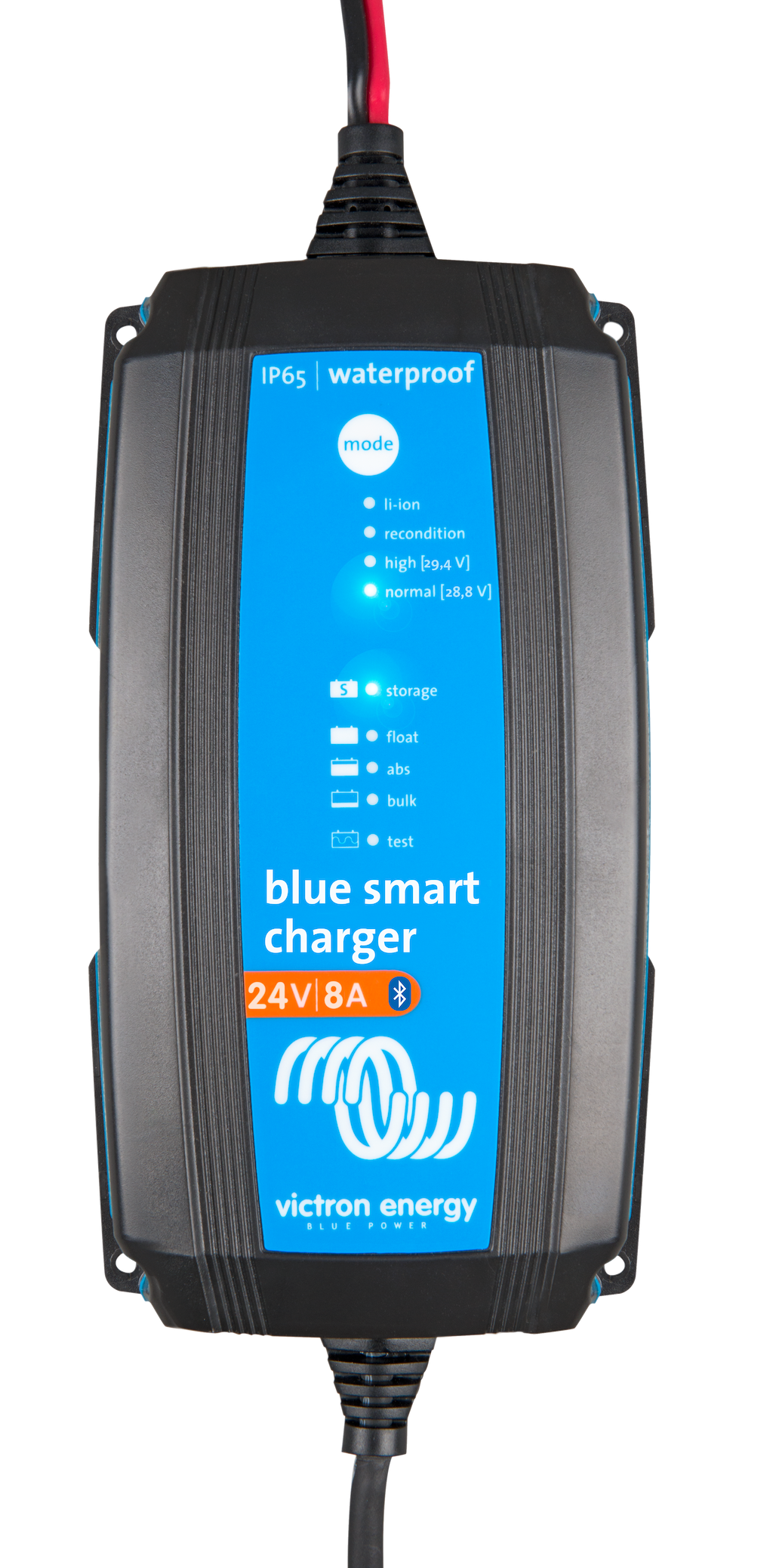 Blue Smart IP65 Waterproof Battery Charger 24V 8A with DC Connector for AU/NZ Plug - Perfect for Marine, RV, and Off-Grid Power Systems
