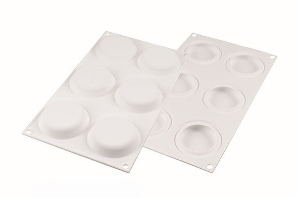 Premium Silikomart™ 50-Cavity Round Silicone Mold for Baking - Perfect for Cakes, Cupcakes, Chocolates & DIY Desserts