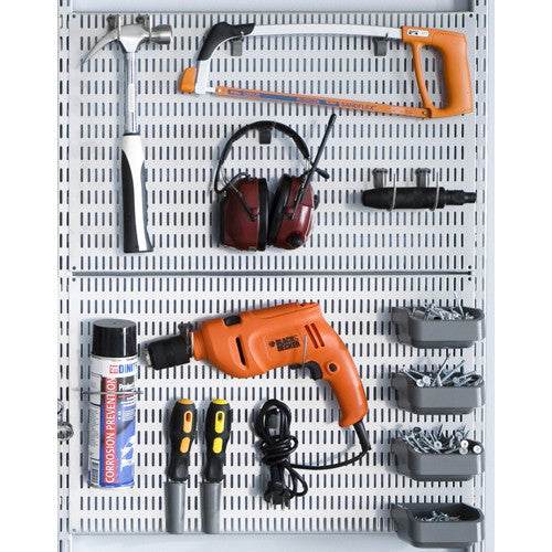 Wall Mounted Pegboard Cup Holder - Organize Mugs & Cups in Kitchen, Garage, or Workshop - Perfect for Home, Office, and DIY Spaces