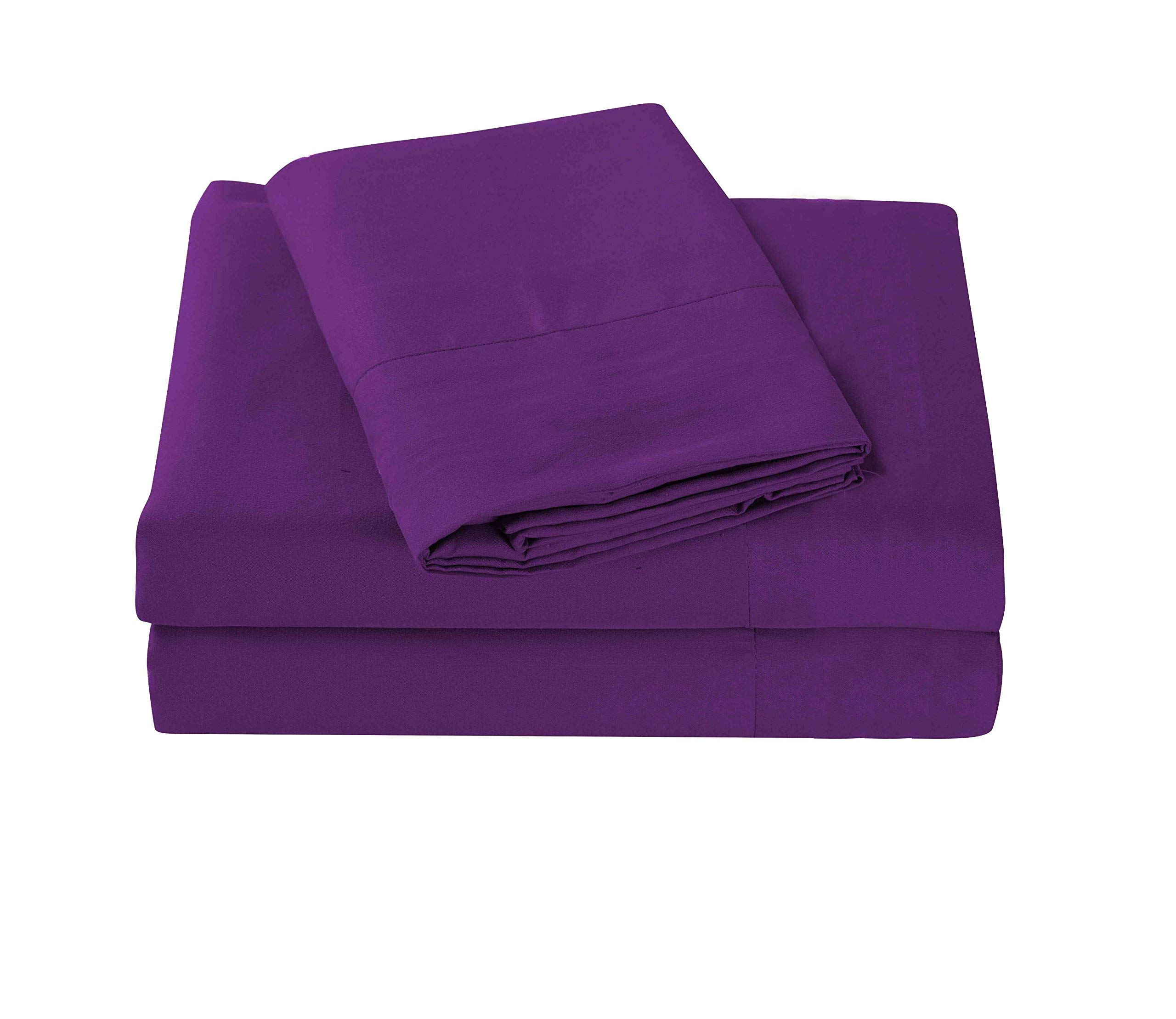 Premium 1500 Thread Count Pima Cotton 4-Piece Sheet Set - Queen Size, Deep Pocket (Fits 7-9