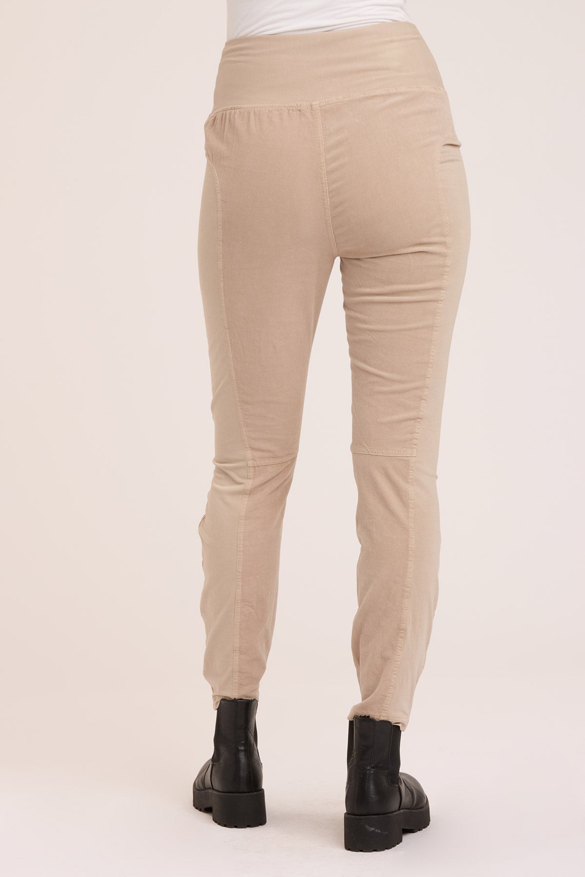 Women's High Waisted Cord Penny Leggings - Soft Stretch Comfort for Yoga, Workout & Everyday Wear