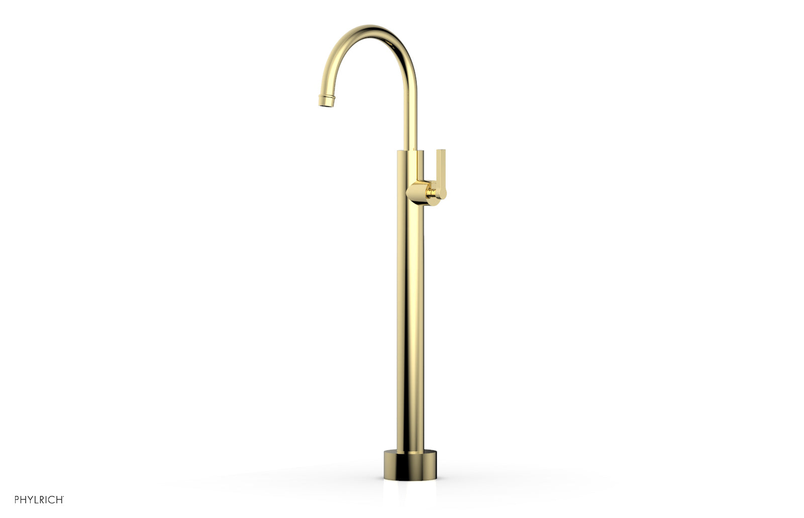 HEX MODERN Low Floor Mount Tub Filler with Lever Handle - Model 501 47 04 - Perfect for Modern Bathroom Renovations and Spa-Like Showers
