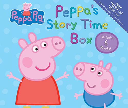 Peppa Pig Storytime Box - Interactive Children's Book Set with 5 Stories | Perfect for Bedtime Reading, Preschool Learning & Family Bonding Activities