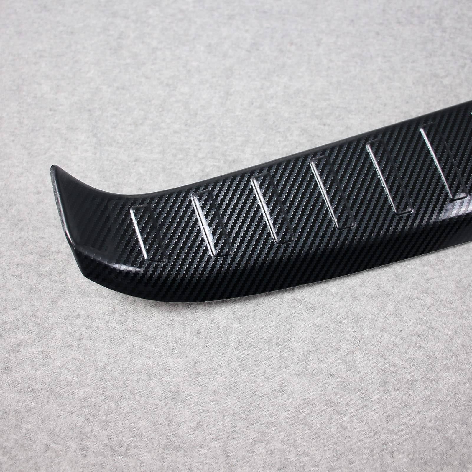 Beautost Stainless Steel Rear Bumper Sill Guard Cover for Toyota Sienna 2021-2025 - Carbon Fiber Black Trim - Interior Protection & Style Upgrade for Family Road Trips & Daily Commutes