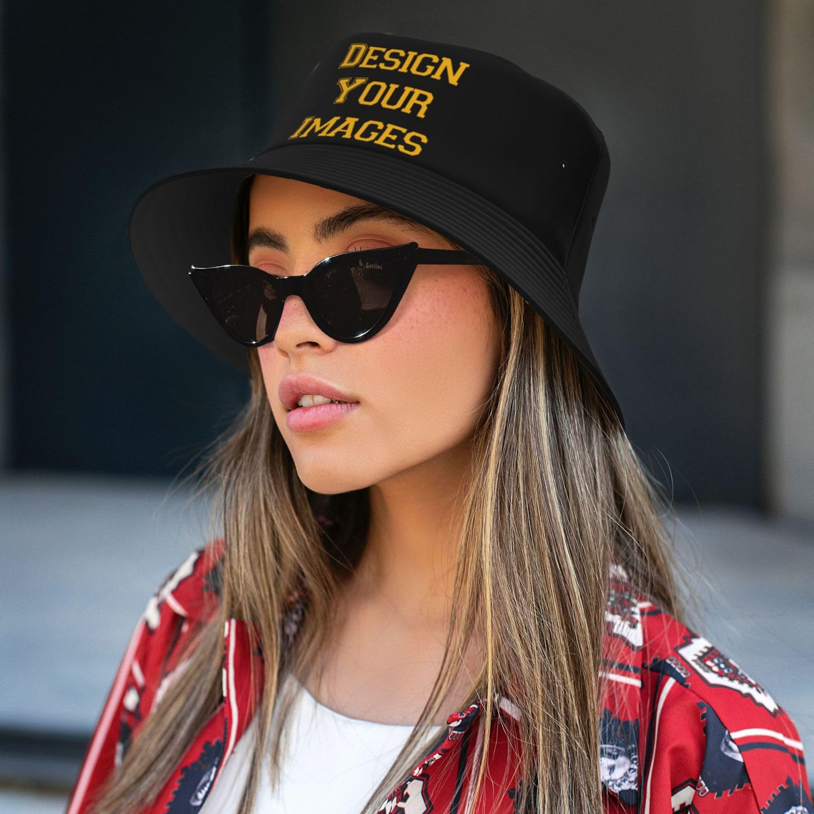 Custom Bucket Hats for Men - Personalized & Embroidered Design Your Own Hat - Summer Sun Protection & Outdoor Activities