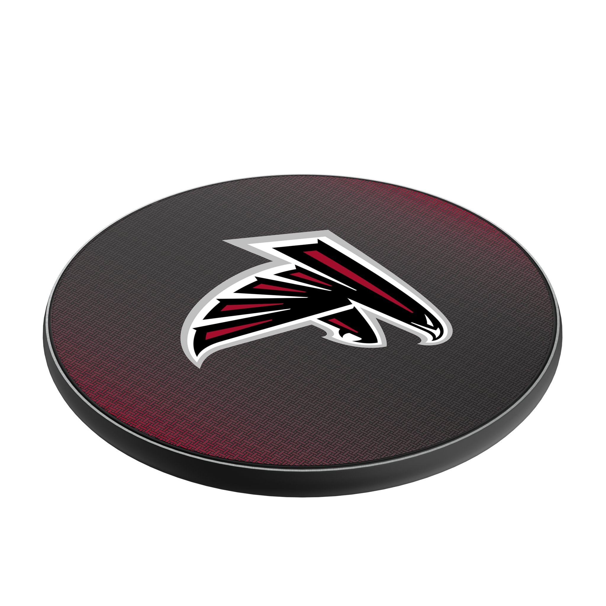 Atlanta Falcons NFL Team Logo 15W Fast Wireless Charger Pad - Qi-Certified for iPhone, Samsung, AirPods - Perfect for Home, Office & Car Use