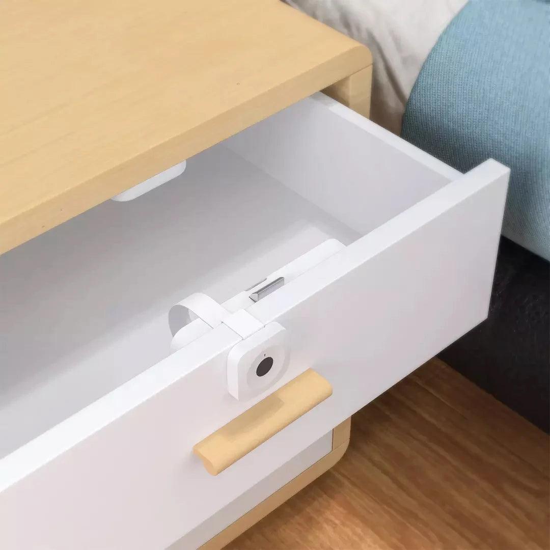Xiaomi Yeelock Fingerprint Drawer Lock - Smart Biometric Security for Home & Office - Secure Jewelry, Documents & Valuables in Bedroom, Closet or Filing Cabinet